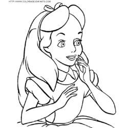Coloring page: Alice in Wonderland (Animation Movies) #127887 - Free Printable Coloring Pages
