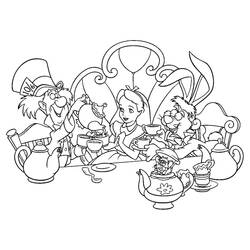 Coloring page: Alice in Wonderland (Animation Movies) #127894 - Free Printable Coloring Pages