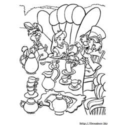 Coloring page: Alice in Wonderland (Animation Movies) #127912 - Free Printable Coloring Pages
