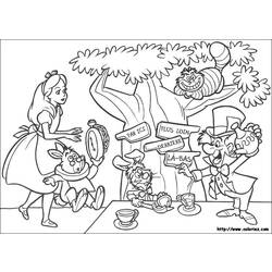 Coloring page: Alice in Wonderland (Animation Movies) #127939 - Free Printable Coloring Pages