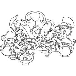 Coloring page: Alice in Wonderland (Animation Movies) #127979 - Free Printable Coloring Pages