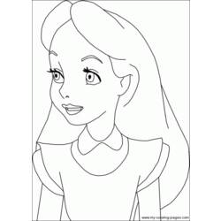 Coloring page: Alice in Wonderland (Animation Movies) #128028 - Free Printable Coloring Pages