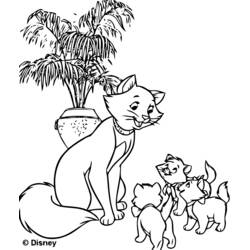 Coloring page: Aristocats (Animation Movies) #27037 - Free Printable Coloring Pages