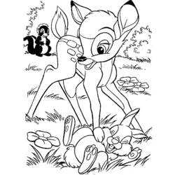 Coloring page: Bambi (Animation Movies) #128509 - Free Printable Coloring Pages