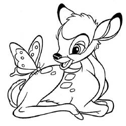 Coloring pages: Bambi - Free Printable Coloring Pages
