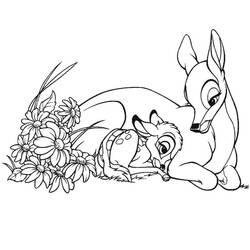 Coloring page: Bambi (Animation Movies) #128628 - Free Printable Coloring Pages