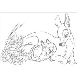 Coloring page: Bambi (Animation Movies) #128655 - Free Printable Coloring Pages