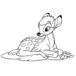 Coloring page: Bambi (Animation Movies) #128701 - Free Printable Coloring Pages