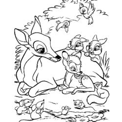Coloring page: Bambi (Animation Movies) #128711 - Free Printable Coloring Pages