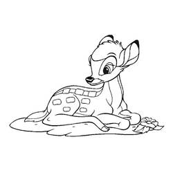 Coloring page: Bambi (Animation Movies) #128762 - Free Printable Coloring Pages