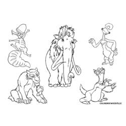 Coloring pages: Ice Age - Free Printable Coloring Pages
