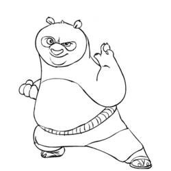 Coloring page: Kung Fu Panda (Animation Movies) #73331 - Free Printable Coloring Pages