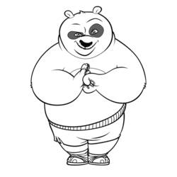 Coloring page: Kung Fu Panda (Animation Movies) #73368 - Free Printable Coloring Pages