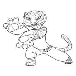 Coloring page: Kung Fu Panda (Animation Movies) #73373 - Free Printable Coloring Pages