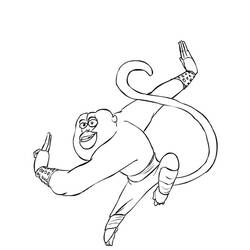 Coloring page: Kung Fu Panda (Animation Movies) #73383 - Free Printable Coloring Pages