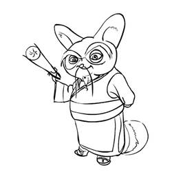 Coloring page: Kung Fu Panda (Animation Movies) #73384 - Free Printable Coloring Pages