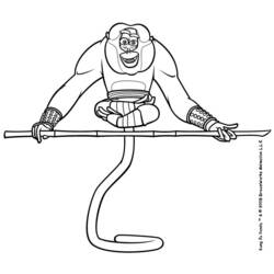 Coloring page: Kung Fu Panda (Animation Movies) #73388 - Free Printable Coloring Pages