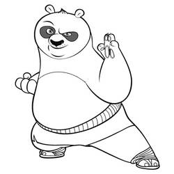 Coloring page: Kung Fu Panda (Animation Movies) #73424 - Free Printable Coloring Pages