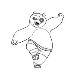 Coloring page: Kung Fu Panda (Animation Movies) #73425 - Free Printable Coloring Pages