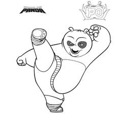 Coloring page: Kung Fu Panda (Animation Movies) #73610 - Free Printable Coloring Pages