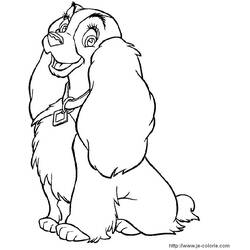 Coloring page: Lady and the Tramp (Animation Movies) #133212 - Free Printable Coloring Pages