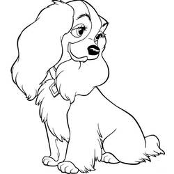 Coloring page: Lady and the Tramp (Animation Movies) #133260 - Free Printable Coloring Pages