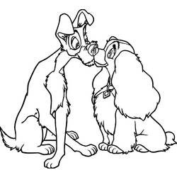 Coloring page: Lady and the Tramp (Animation Movies) #133305 - Free Printable Coloring Pages