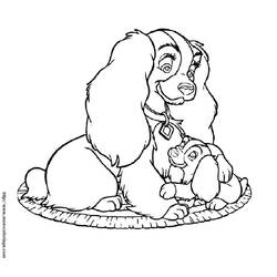 Coloring page: Lady and the Tramp (Animation Movies) #133394 - Free Printable Coloring Pages