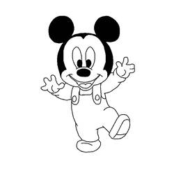 Coloring page: Mickey (Animation Movies) #170093 - Free Printable Coloring Pages