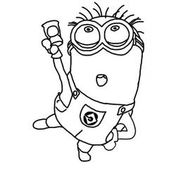 Coloring page: Minions (Animation Movies) #72092 - Free Printable Coloring Pages