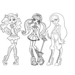 Coloring page: Monster High (Animation Movies) #24819 - Free Printable Coloring Pages