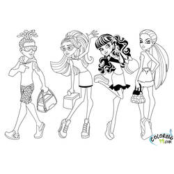 Coloring page: Monster High (Animation Movies) #24865 - Free Printable Coloring Pages