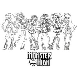Coloring page: Monster High (Animation Movies) #24876 - Free Printable Coloring Pages