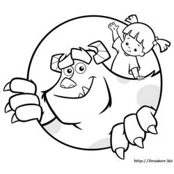 Coloring page: Monsters Inc. (Animation Movies) #132341 - Free Printable Coloring Pages