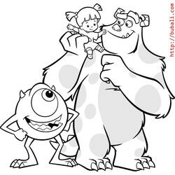 Coloring page: Monsters Inc. (Animation Movies) #132368 - Free Printable Coloring Pages