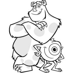 Coloring page: Monsters Inc. (Animation Movies) #132386 - Free Printable Coloring Pages