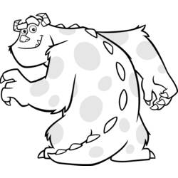 Coloring page: Monsters Inc. (Animation Movies) #132404 - Free Printable Coloring Pages