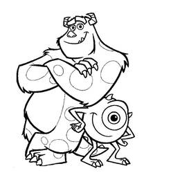 Coloring page: Monsters Inc. (Animation Movies) #132430 - Free Printable Coloring Pages