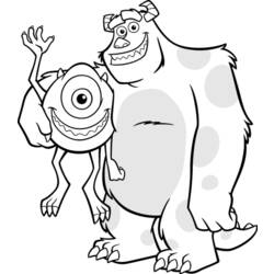 Coloring pages: Monsters Inc. - Free Printable Coloring Pages