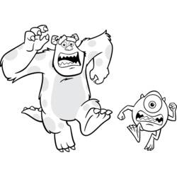 Coloring page: Monsters Inc. (Animation Movies) #132489 - Free Printable Coloring Pages