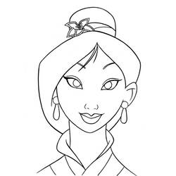 Coloring page: Mulan (Animation Movies) #133615 - Free Printable Coloring Pages