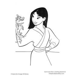 Coloring page: Mulan (Animation Movies) #133631 - Free Printable Coloring Pages