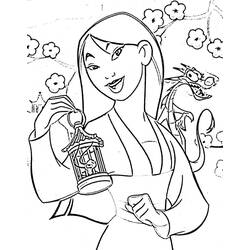Coloring page: Mulan (Animation Movies) #133633 - Free Printable Coloring Pages