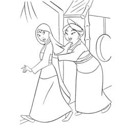 Coloring page: Mulan (Animation Movies) #133651 - Free Printable Coloring Pages