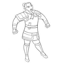 Coloring page: Mulan (Animation Movies) #133653 - Free Printable Coloring Pages