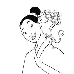 Coloring page: Mulan (Animation Movies) #133655 - Free Printable Coloring Pages