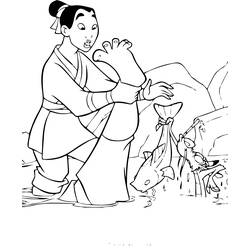 Coloring page: Mulan (Animation Movies) #133661 - Free Printable Coloring Pages