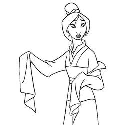 Coloring page: Mulan (Animation Movies) #133665 - Free Printable Coloring Pages