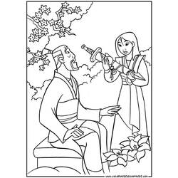 Coloring page: Mulan (Animation Movies) #133669 - Free Printable Coloring Pages