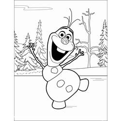 Coloring pages: Olaf - Free Printable Coloring Pages
